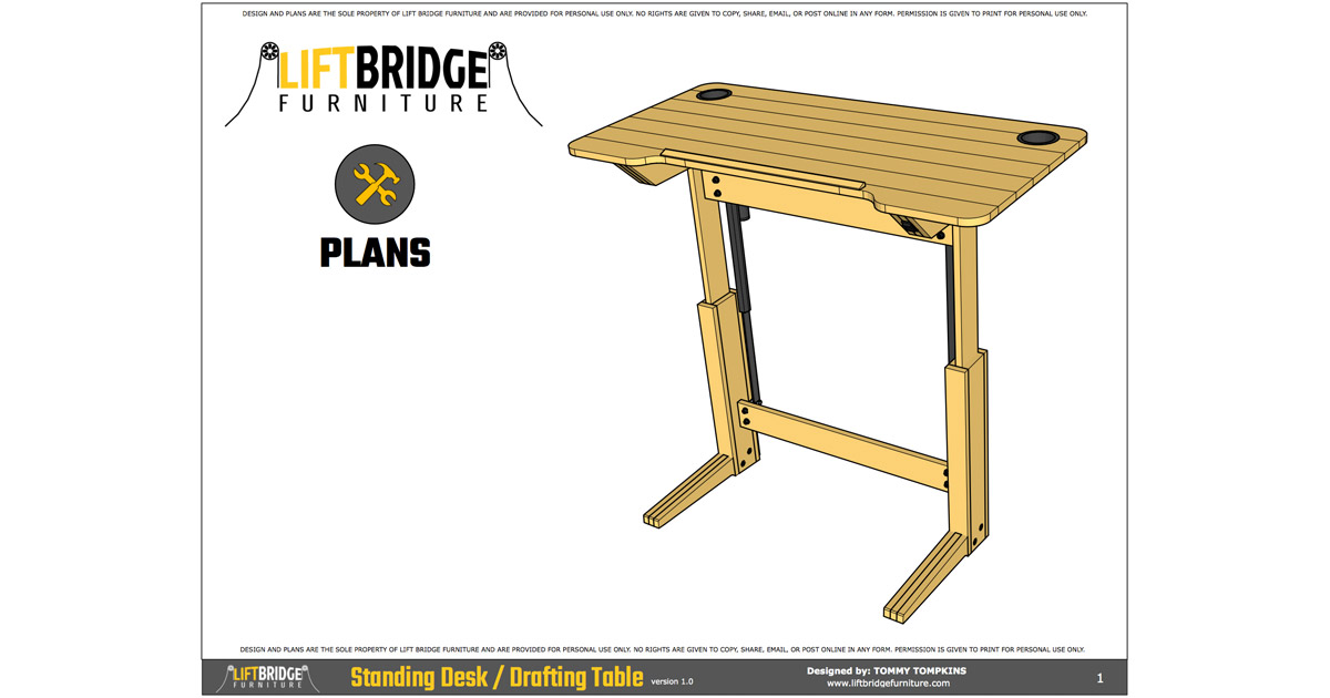 Lift Bridge Standing Desk Plans Facebook Lift Bridge Furniture
